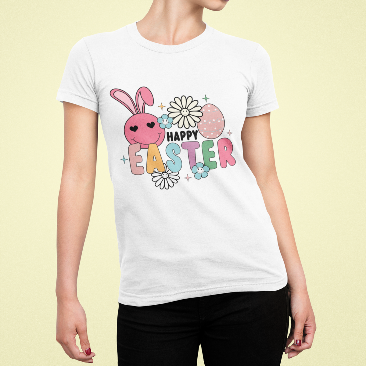 Buntes Happy Easter DTF Transfer | PRNT&more