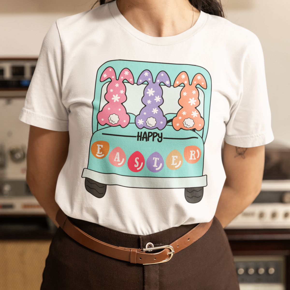 Drei Osterhasen DTF Transfer – Happy Easter | PRNT&more