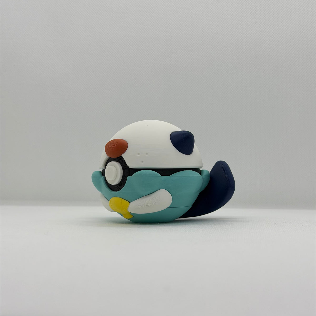 OshawottBall – 3D Gedruckter Pokéball Clicker Oshawott Handgefertigt Schweiz | PRNT&more