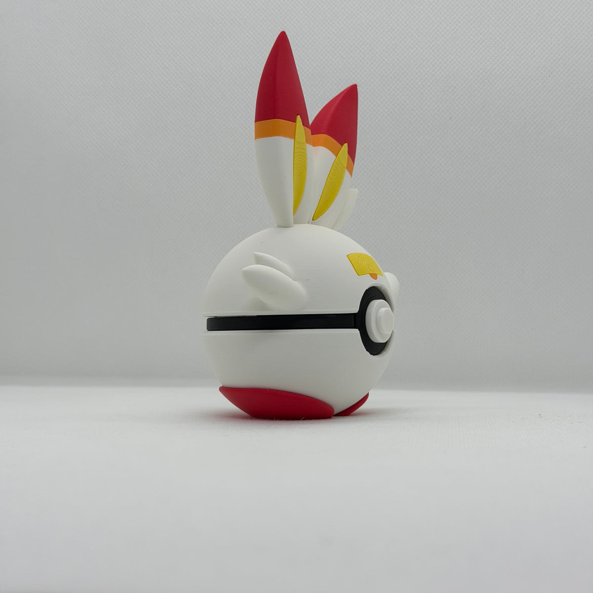 ScorbunnyBall – 3D Gedruckter Pokéball Clicker Scorbunny Handgefertigt Schweiz | PRNT&more