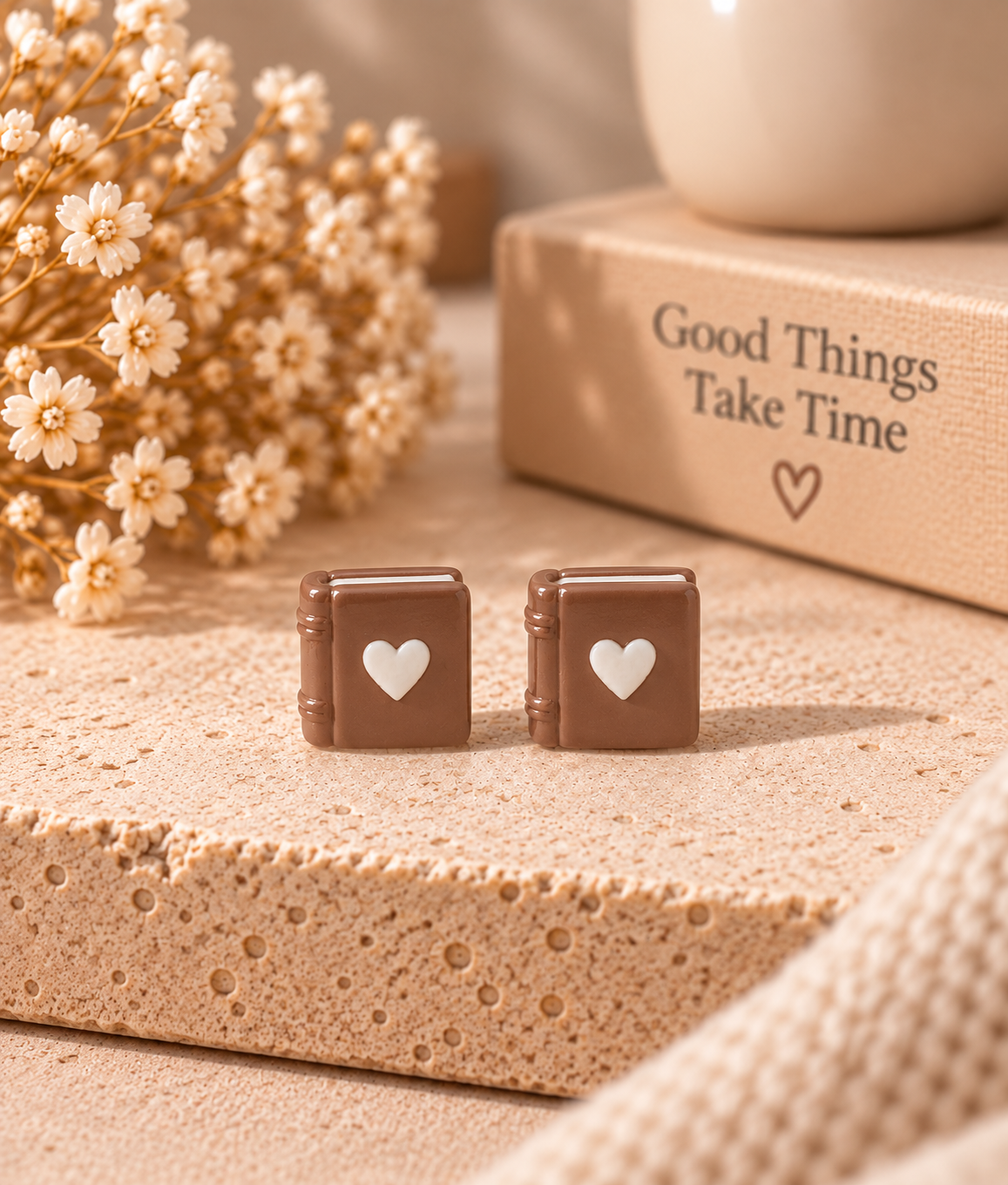 Book Love Ohrstecker Schweiz | 3D gedruckte Buch Ohrstecker | PRNT&more