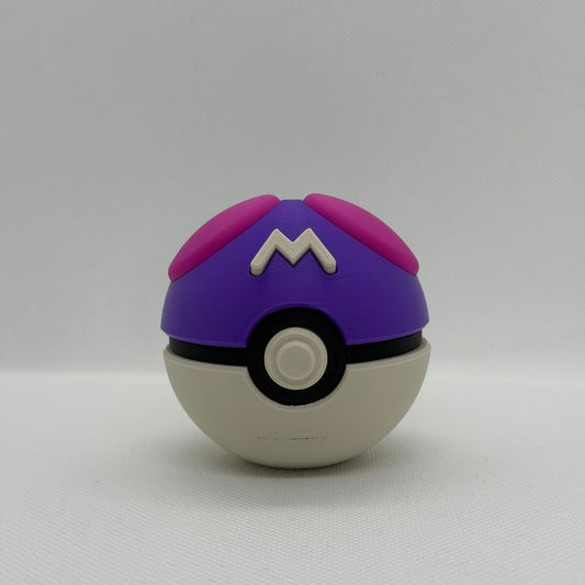 MasterBall – 3D Druck Masterball Clicker Pokémon Sammlerstück | PRNT&more
