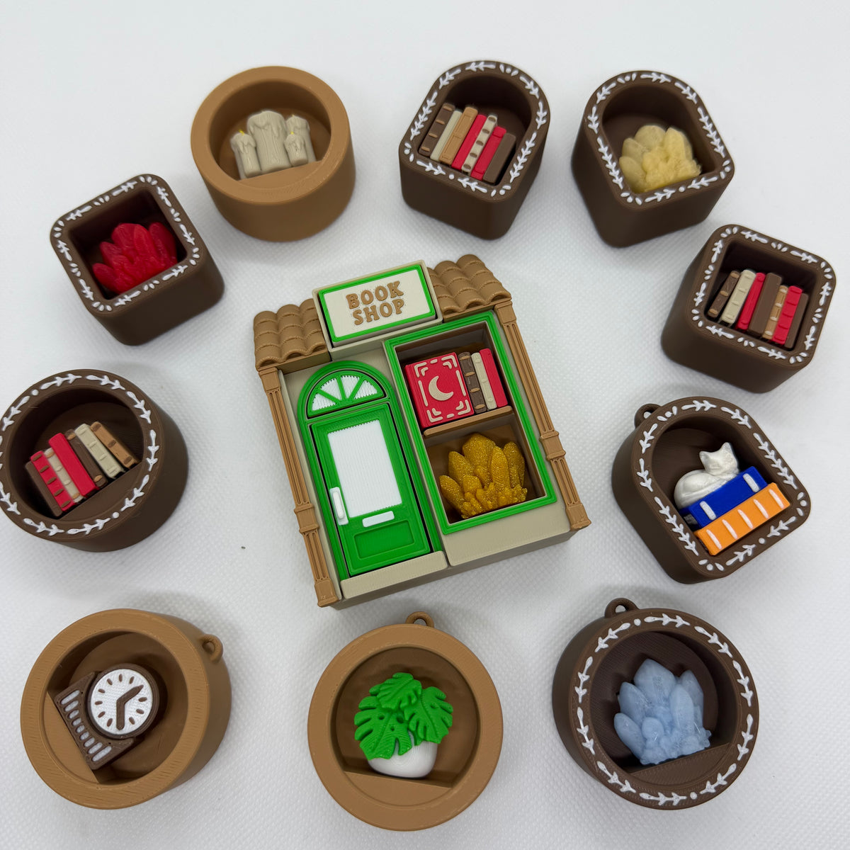 Mini Book Nook – 3D Gedruckter Fidget Clicker Floating Shelf Personalisiert Schweiz | PRNT&more
