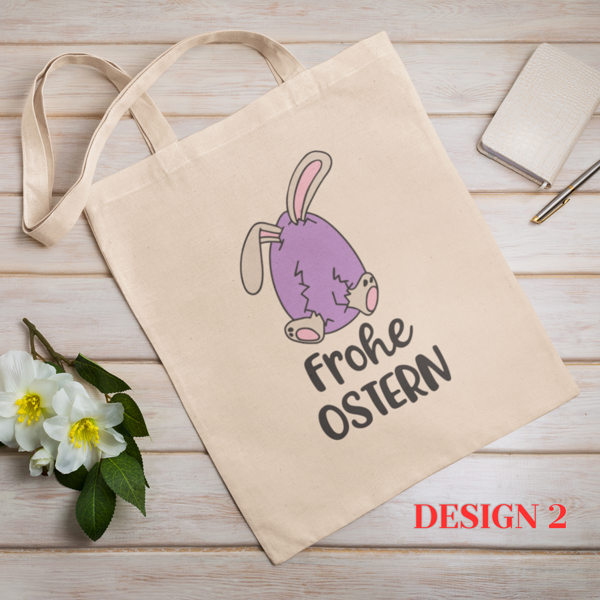Oster Stofftasche – Canvas Bag mit Osterdesign | PRNT&more