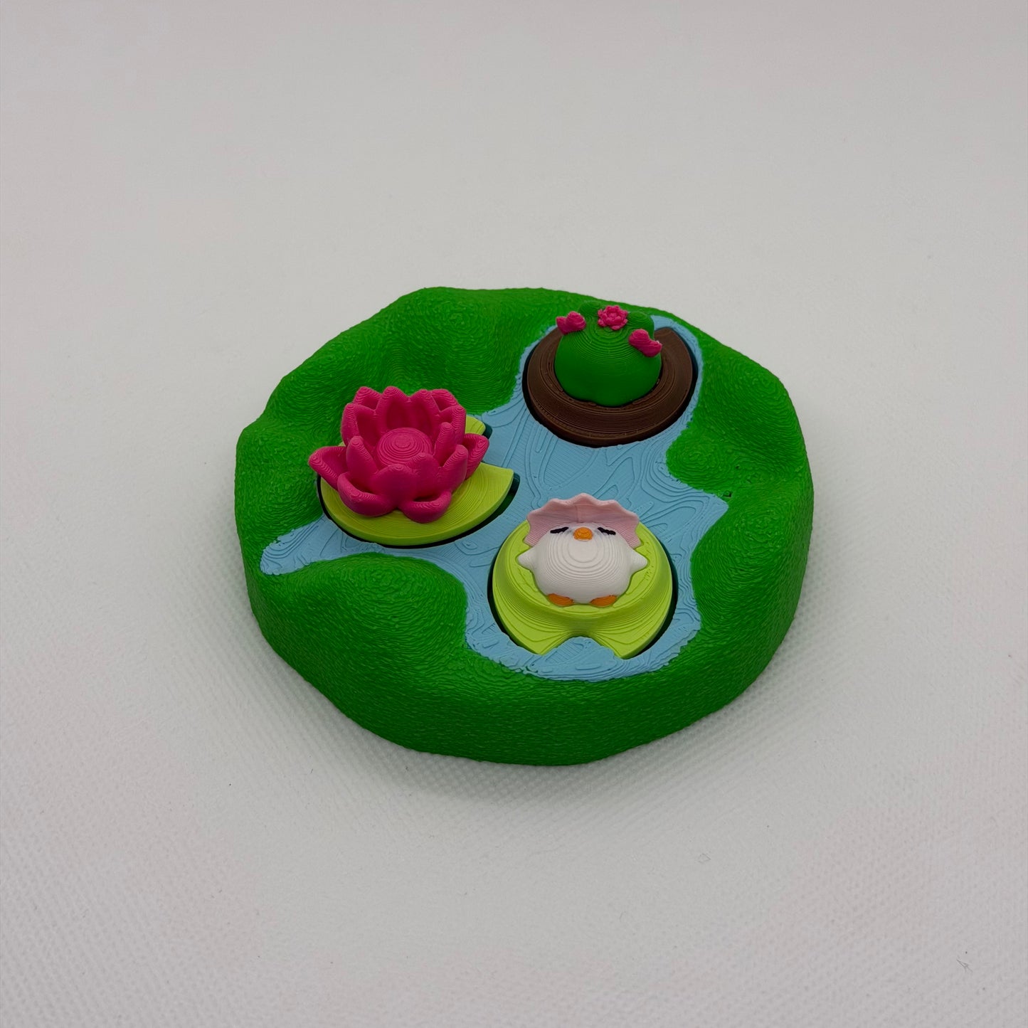 Lotus Pond Fidget Clicker Schweiz | 3D gedruckter Natur Clicker | PRNT&more