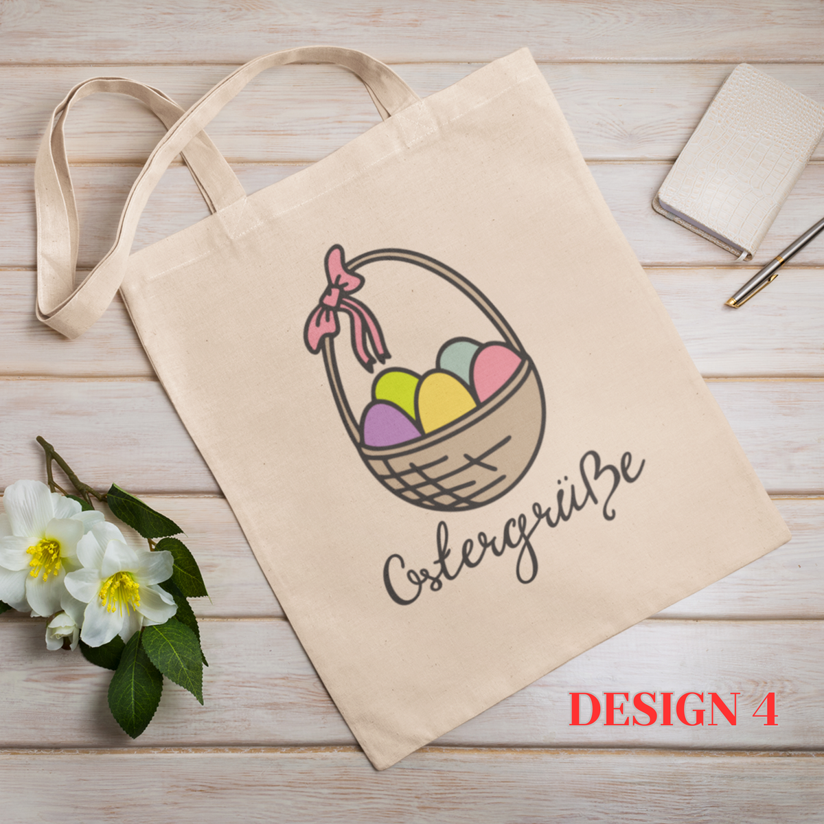 Oster Stofftasche – Canvas Bag mit Osterdesign | PRNT&more
