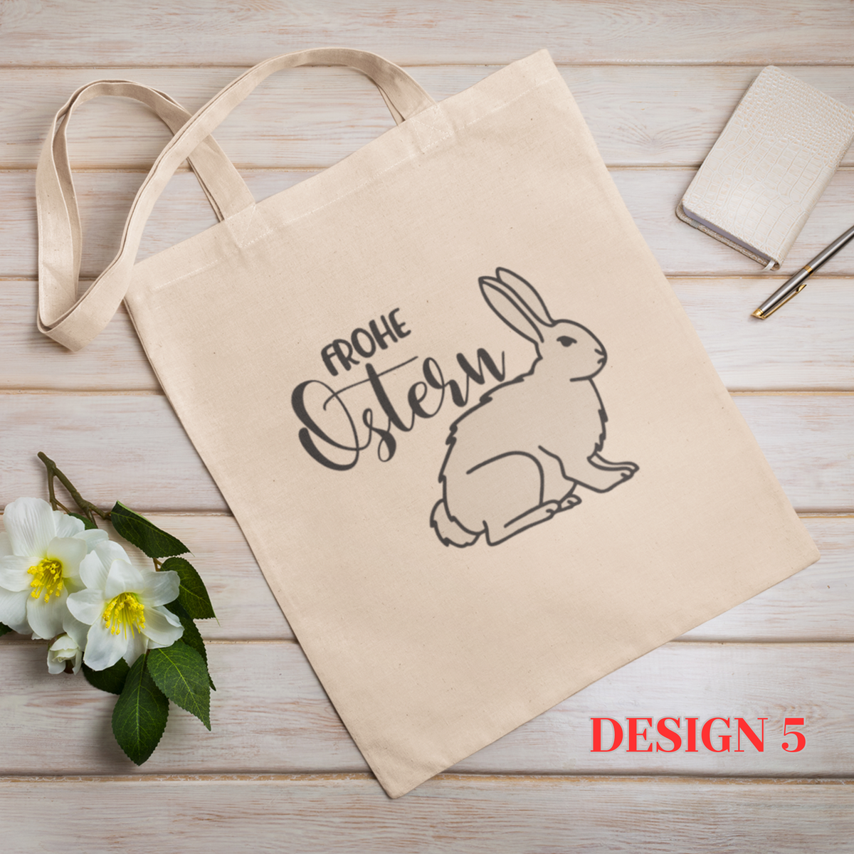 Oster Stofftasche – Canvas Bag mit Osterdesign | PRNT&more