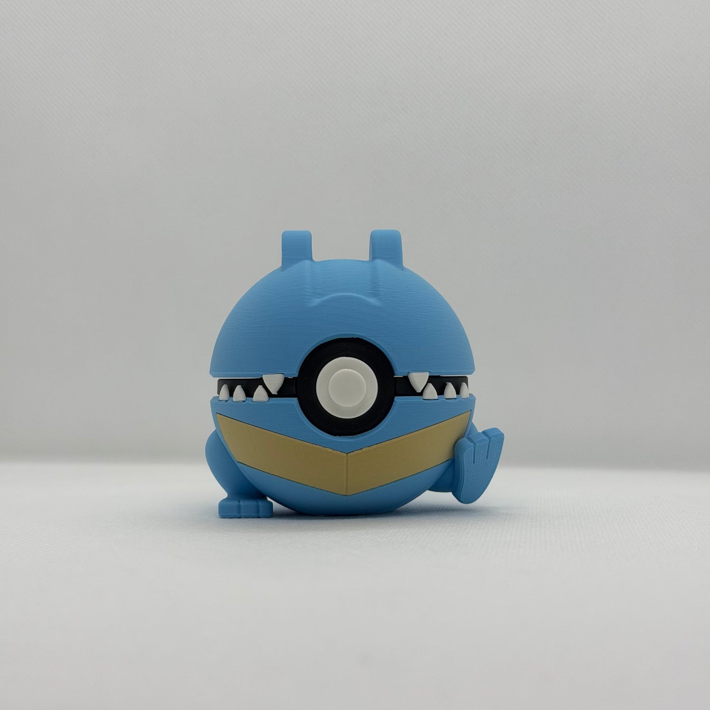 TotodileBall – 3D Gedruckter Pokéball Clicker Totodile Johto Handgefertigt Schweiz | PRNT&more