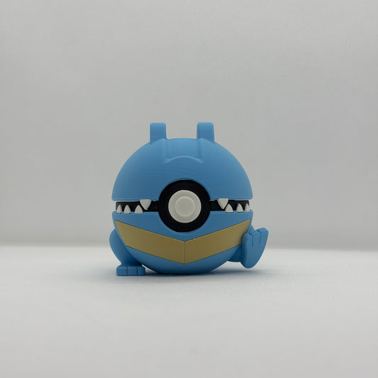 TotodileBall – 3D Gedruckter Pokéball Clicker Totodile Johto Handgefertigt Schweiz | PRNT&more