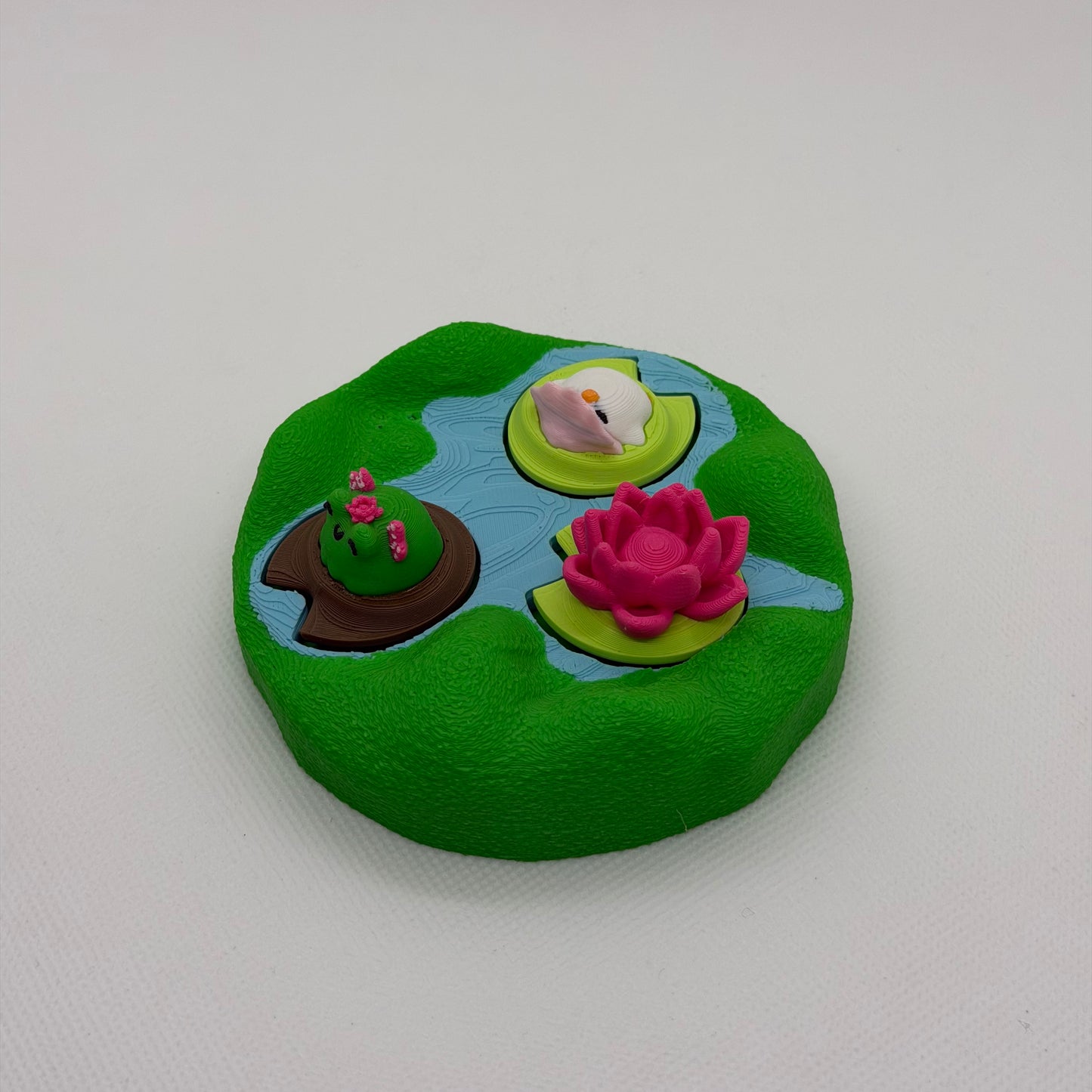 Lotus Pond Fidget Clicker Schweiz | 3D gedruckter Natur Clicker | PRNT&more