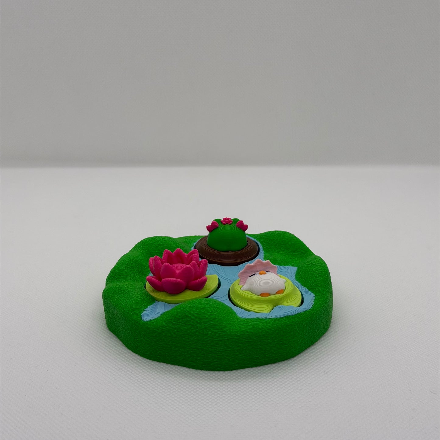 Lotus Pond Fidget Clicker Schweiz | 3D gedruckter Natur Clicker | PRNT&more