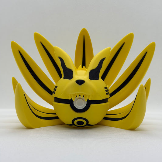NinetailsBall – 3D Gedruckter Pokéball Clicker Ninetails Kurama Handgefertigt Schweiz | PRNT&more