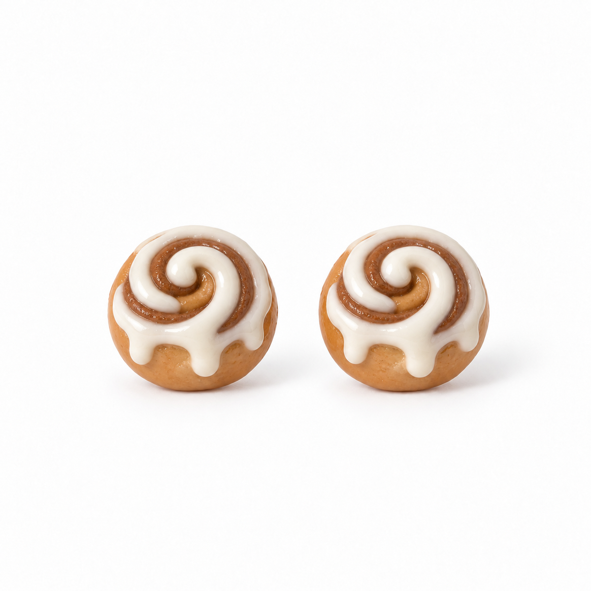 Cinnamon Roll Ohrstecker Schweiz | 3D gedruckte Zimtschnecken Ohrstecker | PRNT&more