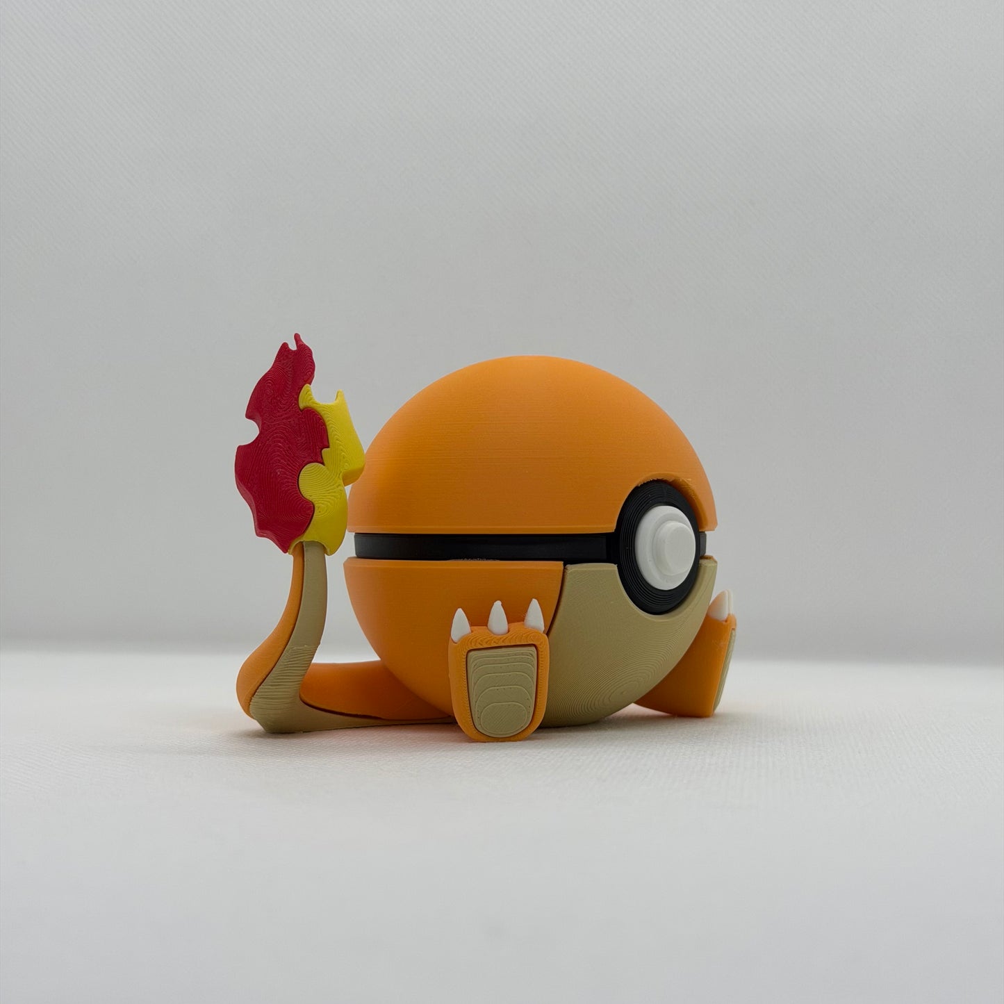 CharmanderBall – 3D Gedruckter Pokéball Clicker Charmander Kanto Handgefertigt Schweiz | PRNT&more