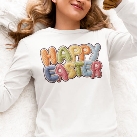 Faux Yarn Osterhase DTF Transfer – Klassisch | PRNT&more