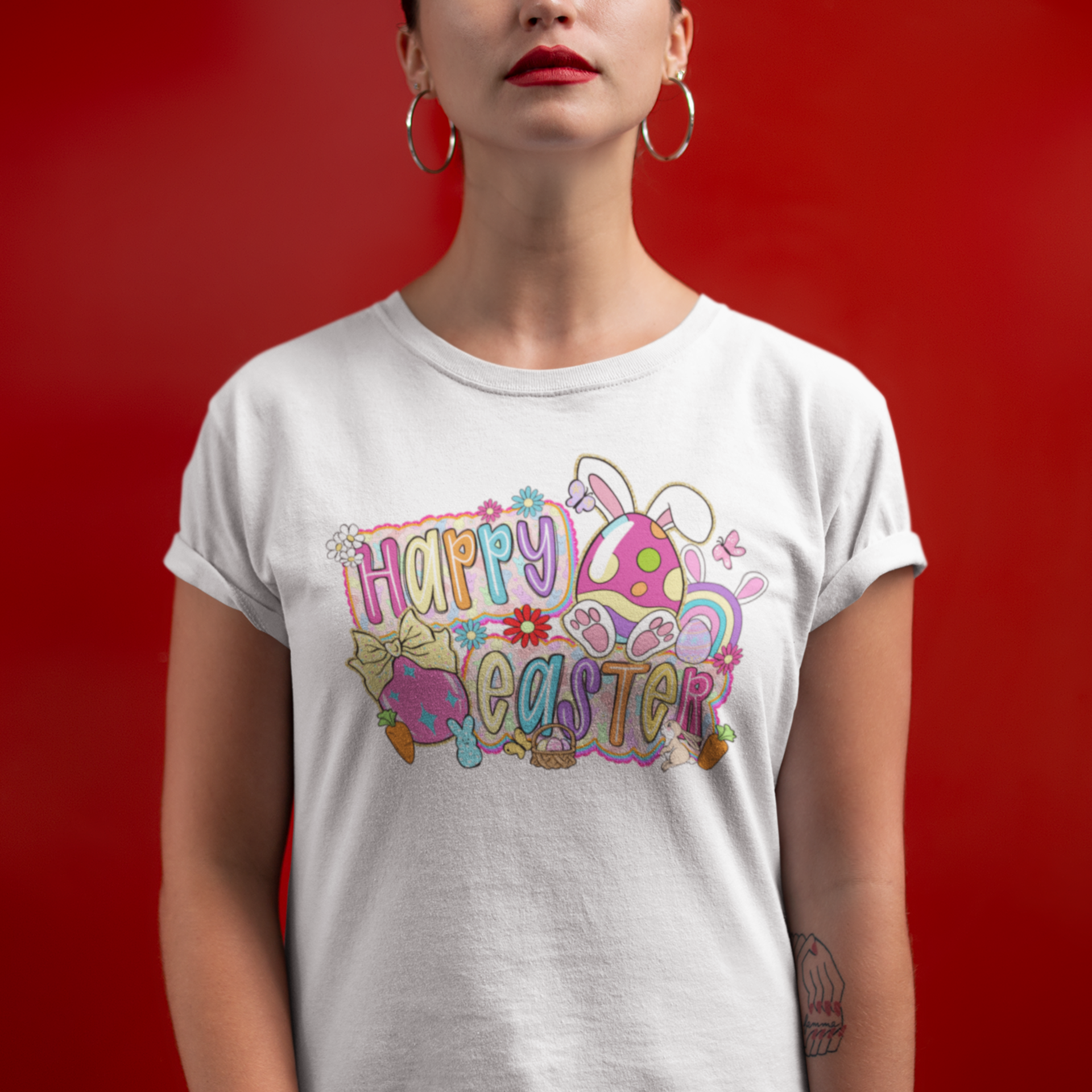 Cartoon Ostern DTF Transfer – Happy Easter | PRNT&more