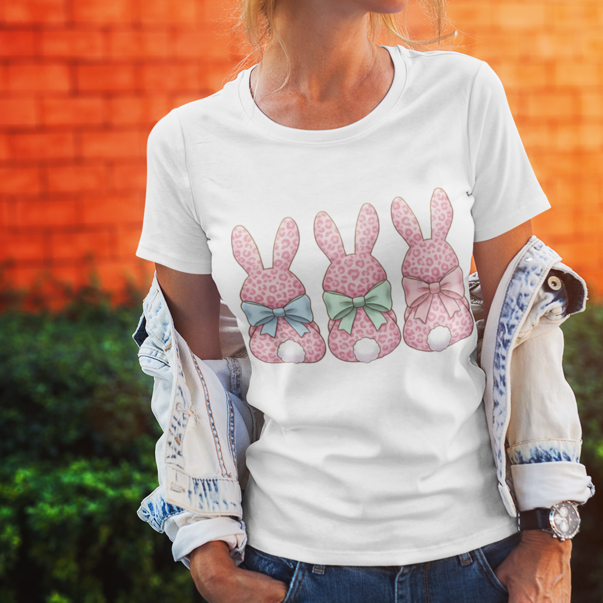 Leopard Print Osterhase DTF Transfer | PRNT&more