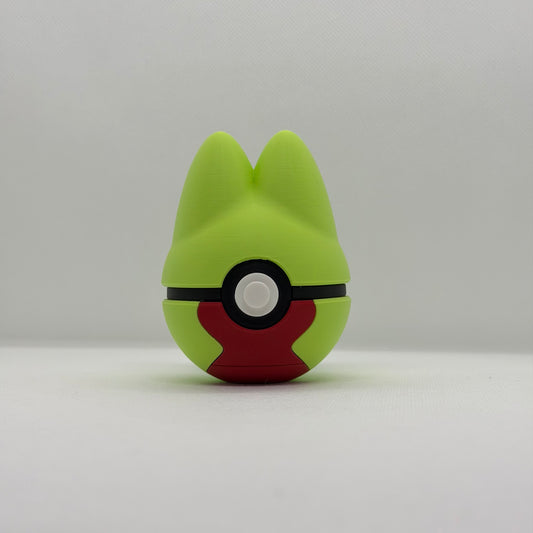 TreeckoBall – 3D Gedruckter Pokéball Clicker Treecko Handgefertigt Schweiz | PRNT&more