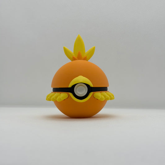 TorchicBall – 3D Gedruckter Pokéball Clicker Torchic Handgefertigt Schweiz | PRNT&more