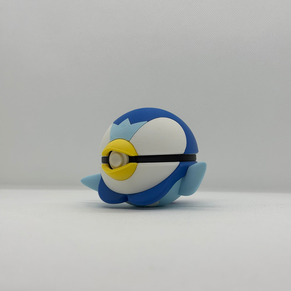 PiplupBall – 3D Gedruckter Pokéball Clicker Piplup Handgefertigt Schweiz | PRNT&more