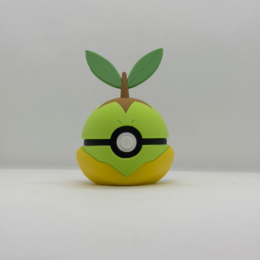 TurtwigBall – 3D Gedruckter Pokéball Clicker Turtwig Handgefertigt Schweiz | PRNT&more