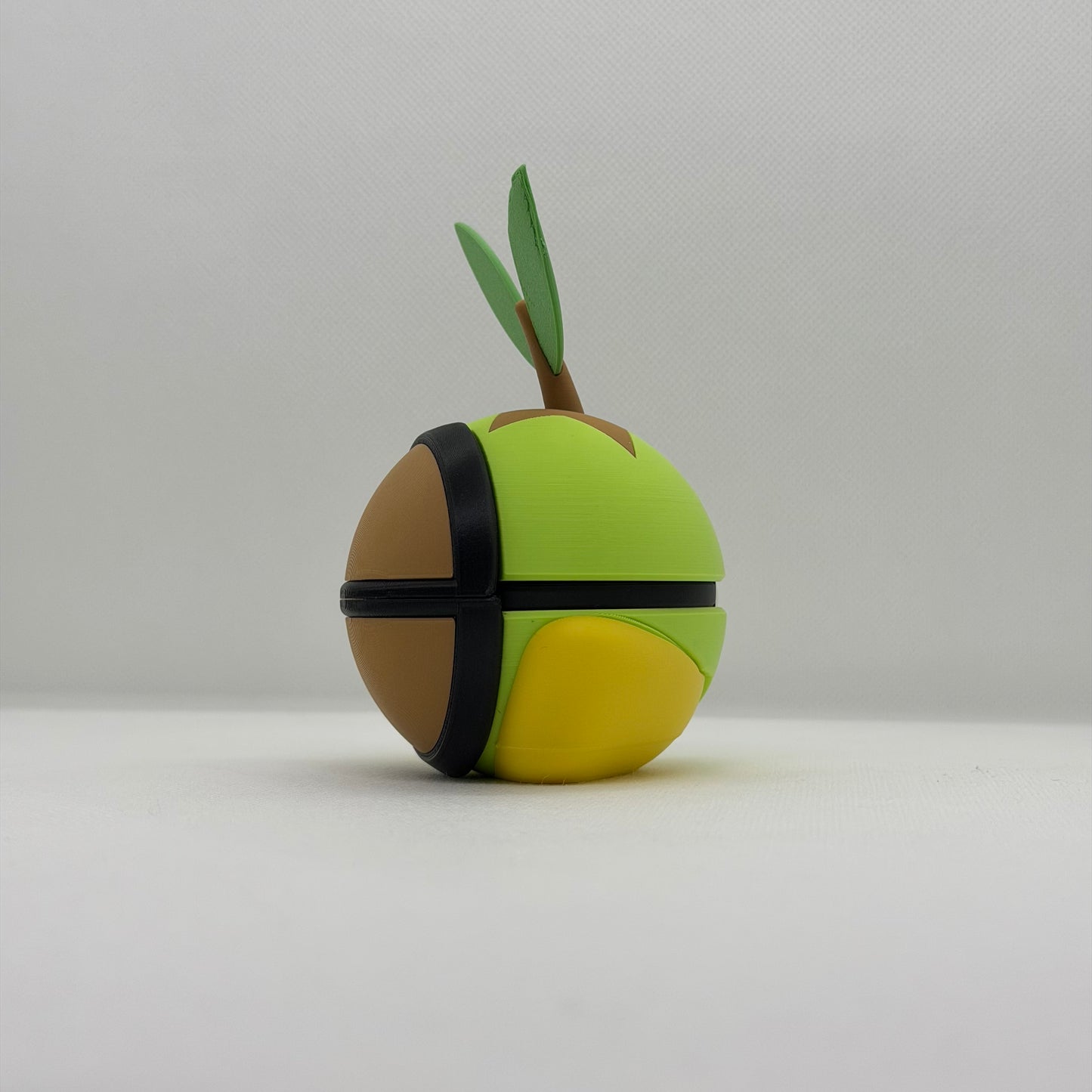 TurtwigBall – 3D Gedruckter Pokéball Clicker Turtwig Handgefertigt Schweiz | PRNT&more