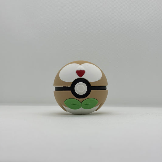 RowletBall – 3D Gedruckter Pokéball Clicker Rowlet Alola Handgefertigt Schweiz | PRNT&more