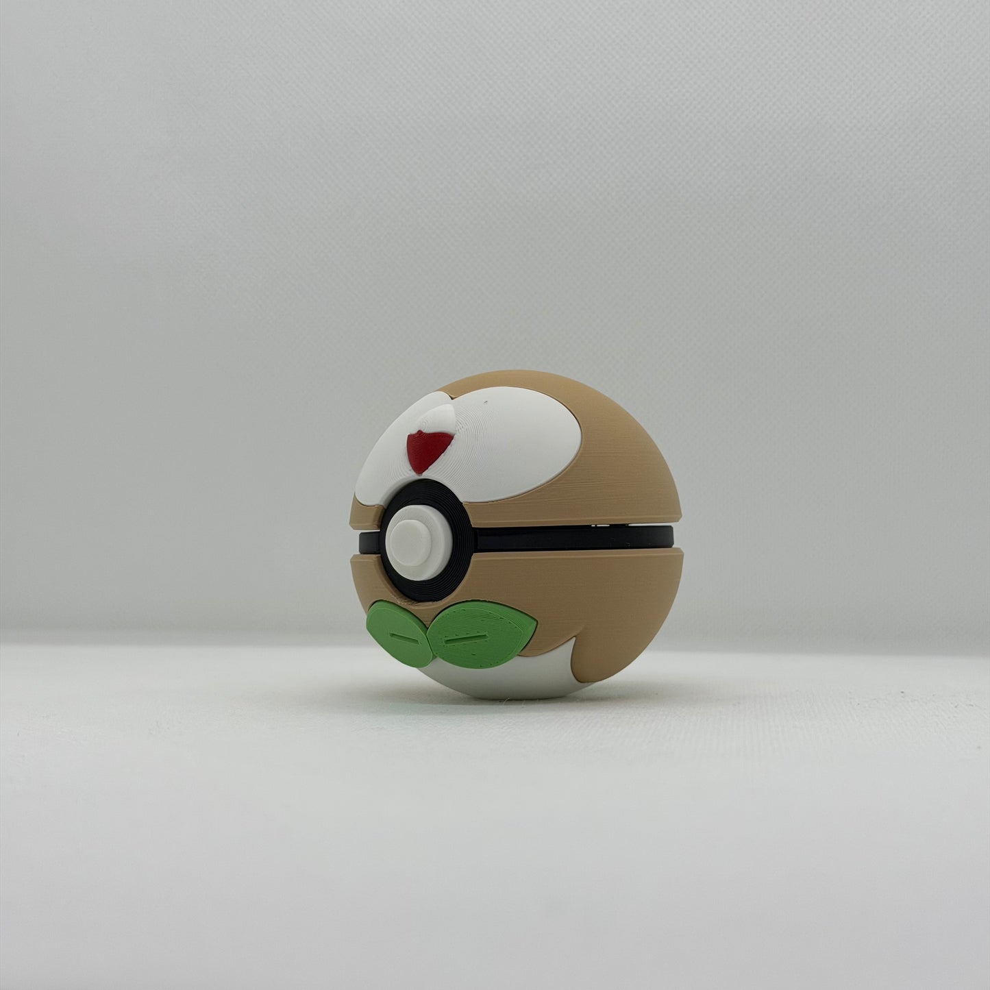 RowletBall – 3D Gedruckter Pokéball Clicker Rowlet Alola Handgefertigt Schweiz | PRNT&more
