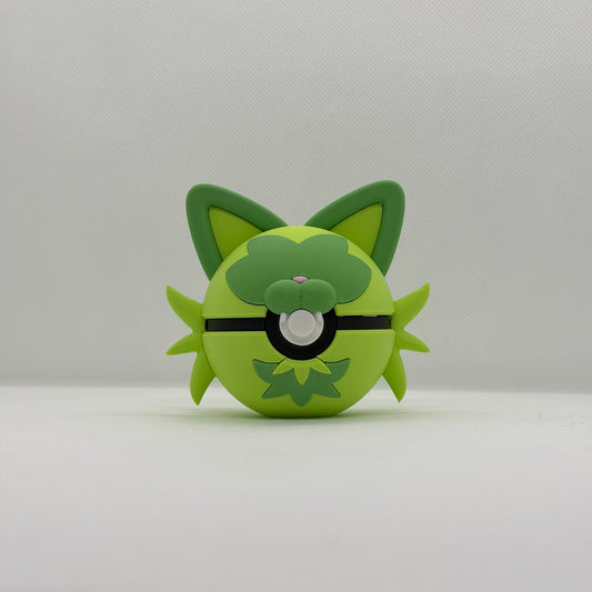 SprigatitoBall – 3D Gedruckter Pokéball Clicker Sprigatito Paldea Handgefertigt Schweiz | PRNT&more