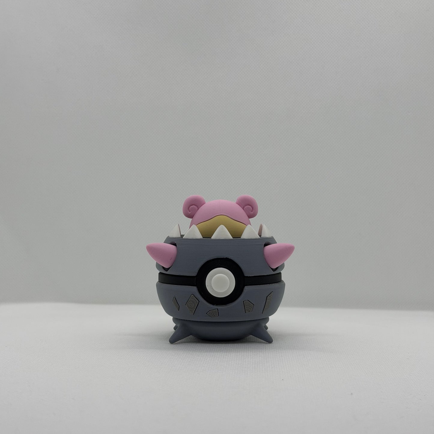 MegaSlowbroBall – 3D Gedruckter Pokéball Clicker Mega Slowbro Handgefertigt Schweiz | PRNT&more
