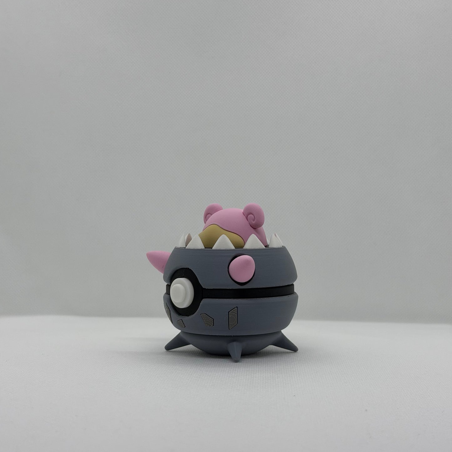 MegaSlowbroBall – 3D Gedruckter Pokéball Clicker Mega Slowbro Handgefertigt Schweiz | PRNT&more
