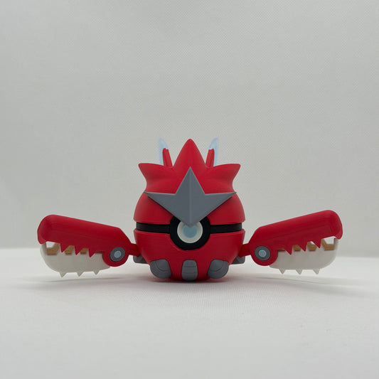 MegaScizorBall – 3D Gedruckter Pokéball Clicker Mega Scizor Handgefertigt Schweiz | PRNT&more