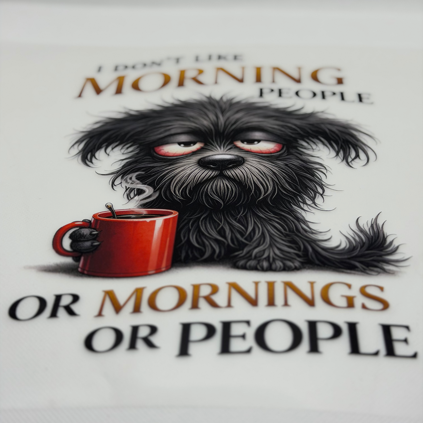 Morgenmuffel T-Shirt – Kaffee Unisex | PRNT&mehr