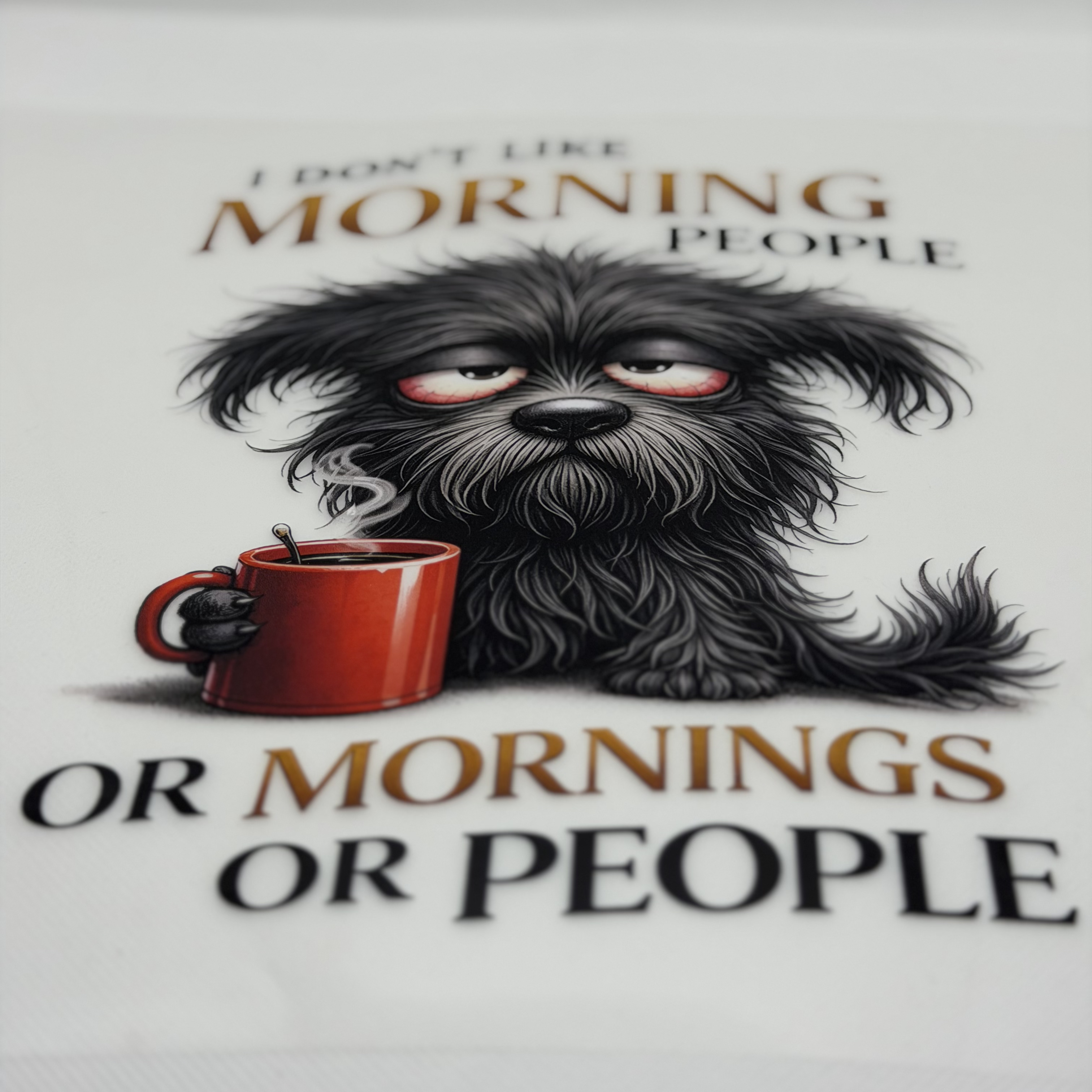 Morgenmuffel T-Shirt – Kaffee Unisex | PRNT&more