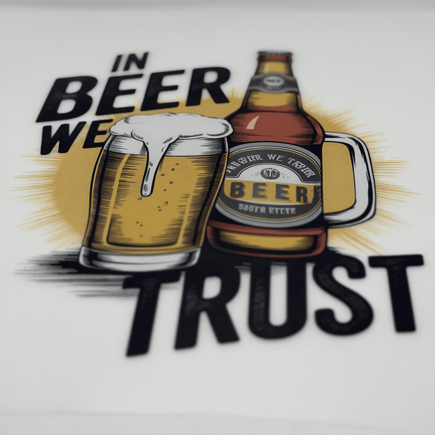 „In Beer We Trust“-T-Shirt – Bier Unisex | PRNT&more 