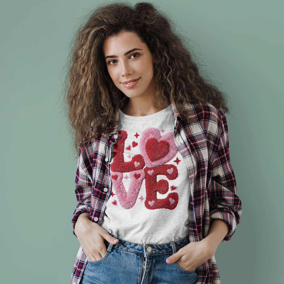 Latch Hook Liebe DTF Transfer – Valentinstag | PRNT&more