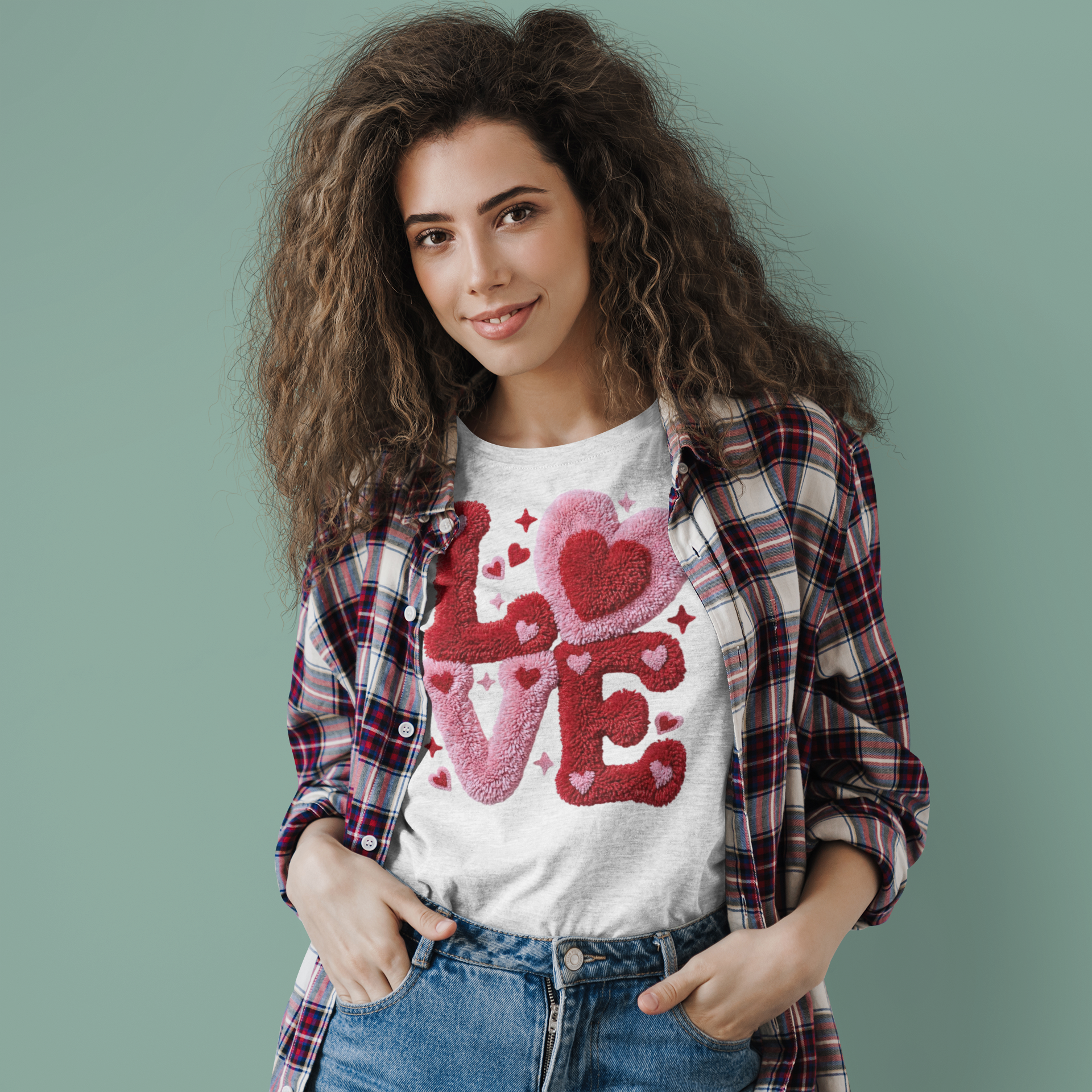 Latch Hook Liebe DTF Transfer – Valentinstag | PRNT&more