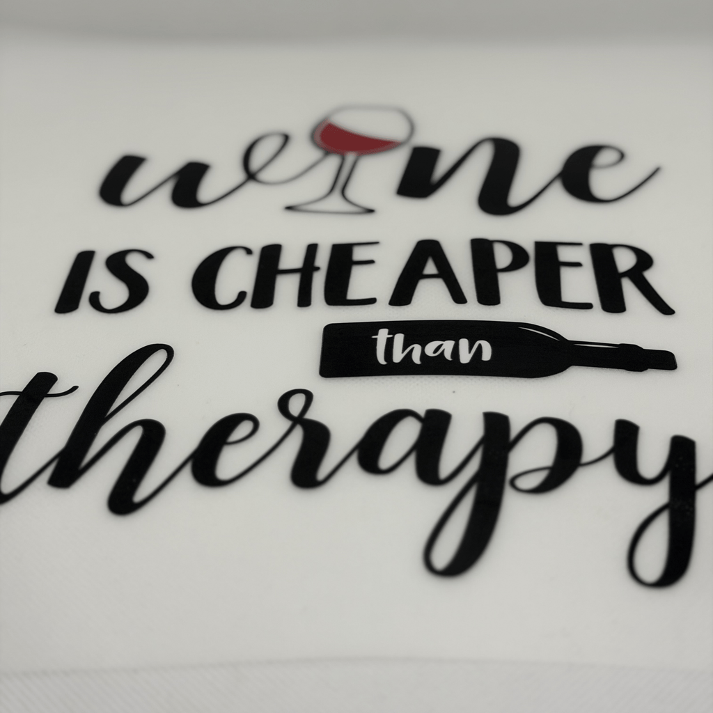 Wein Spruch T-Shirt – Therapy Unisex | PRNT&more