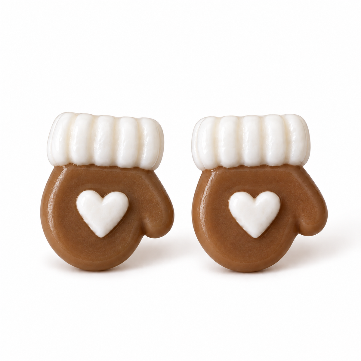 Cozy Fäustling Ohrstecker – 3D-gedruckt