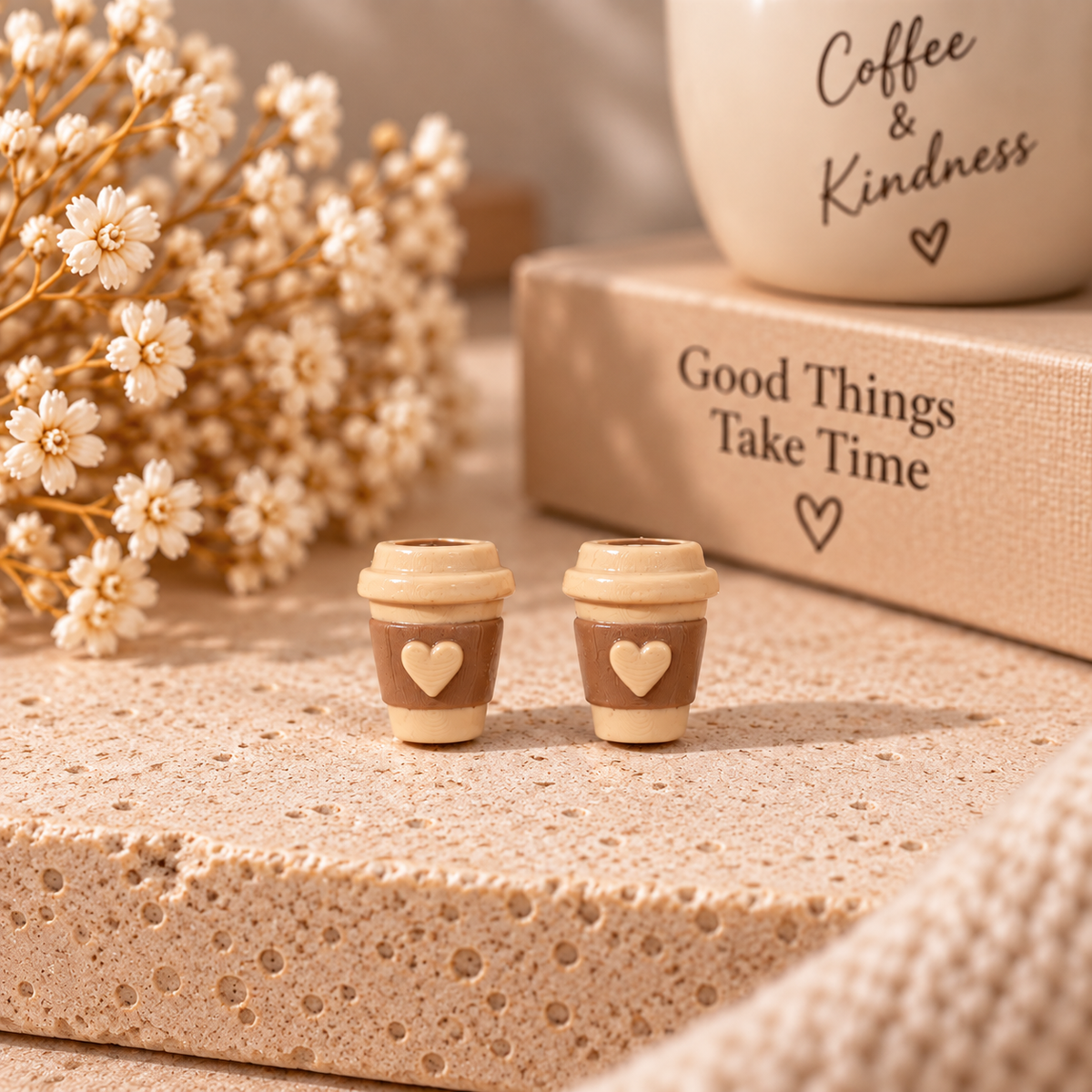 Coffee Love Ohrstecker Schweiz | 3D gedruckte Kaffee Ohrstecker | PRNT&more